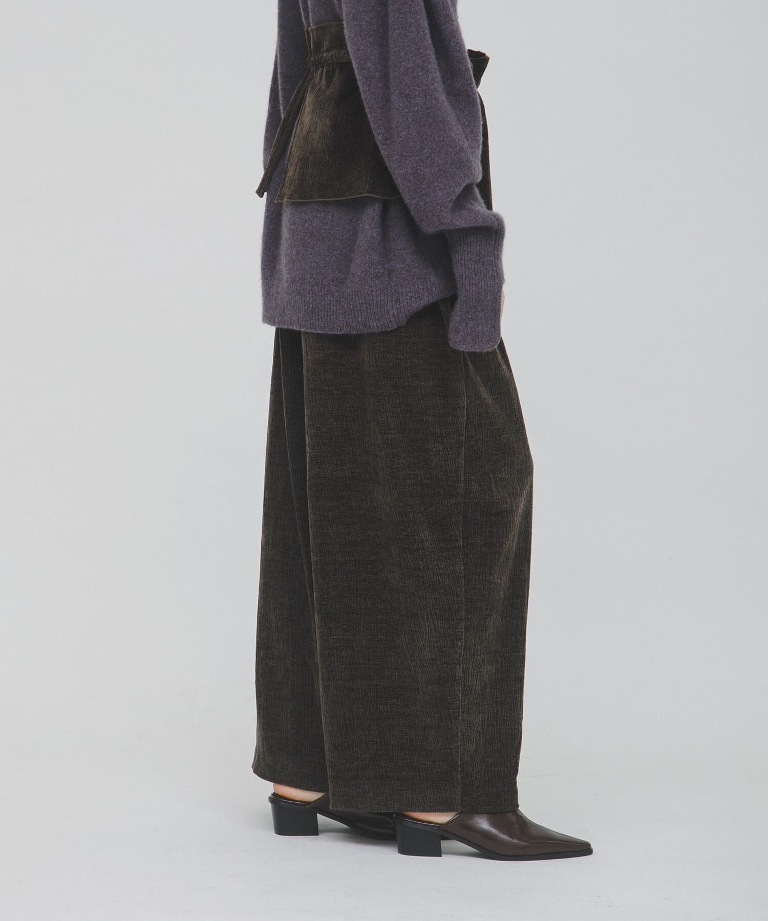 LAATO「wrinkle velor wide pants」|その他|