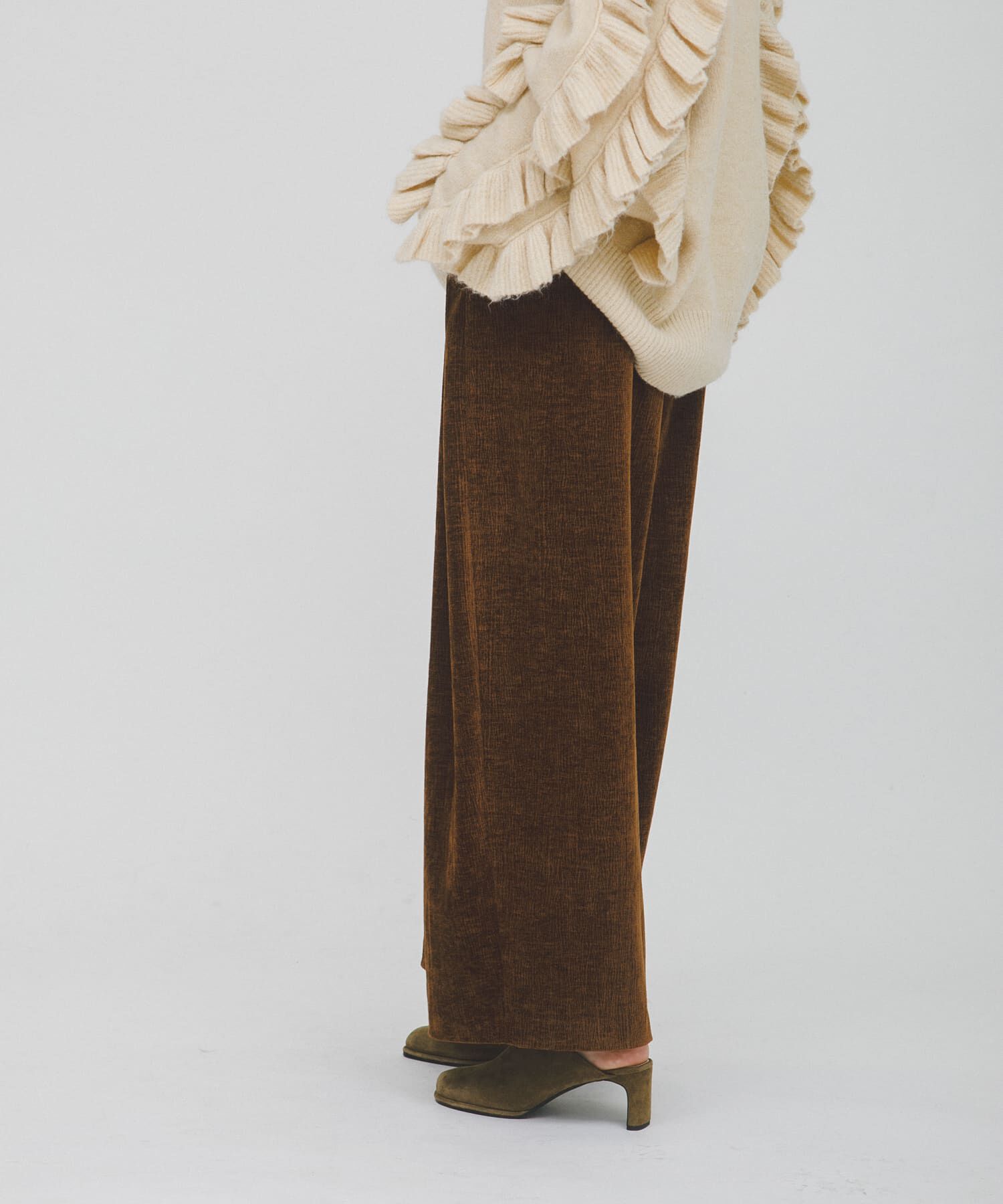LAATO「wrinkle velor wide pants」|その他|