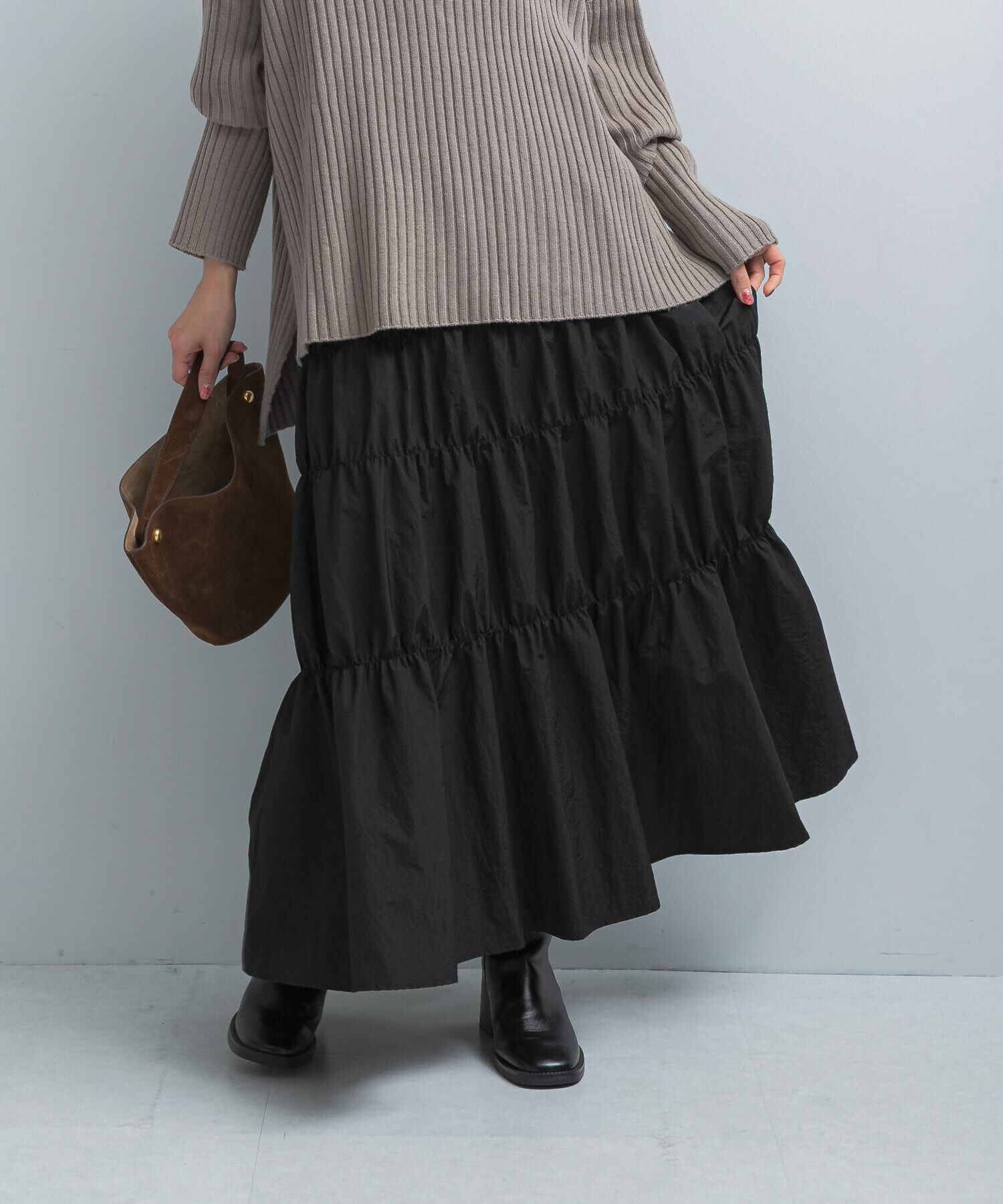 URBAN RESEARCH ROSSO「ブライトシャーリングスカート」|スカート|