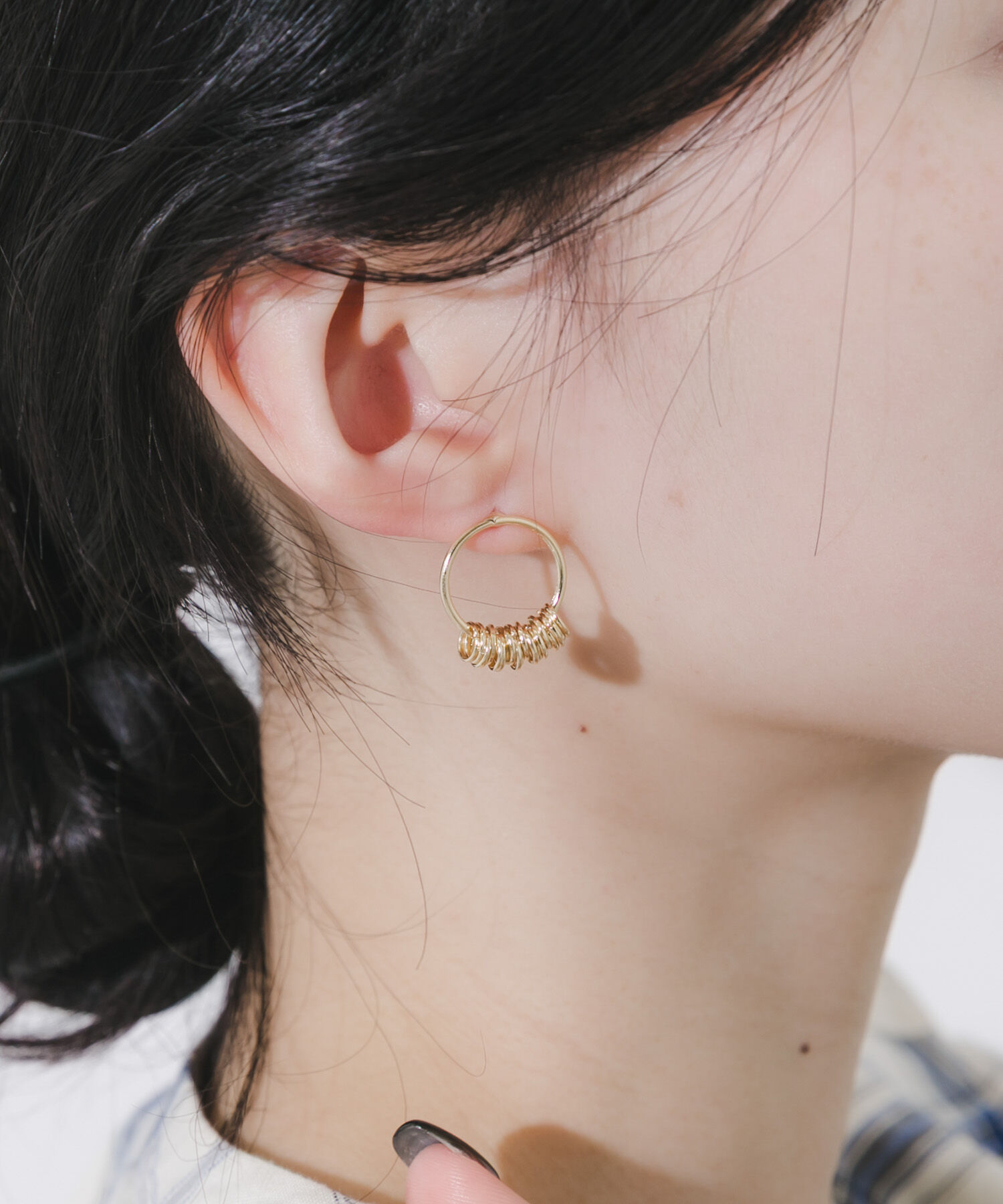 SMELLY「スプリングフープピアス」|ピアス|