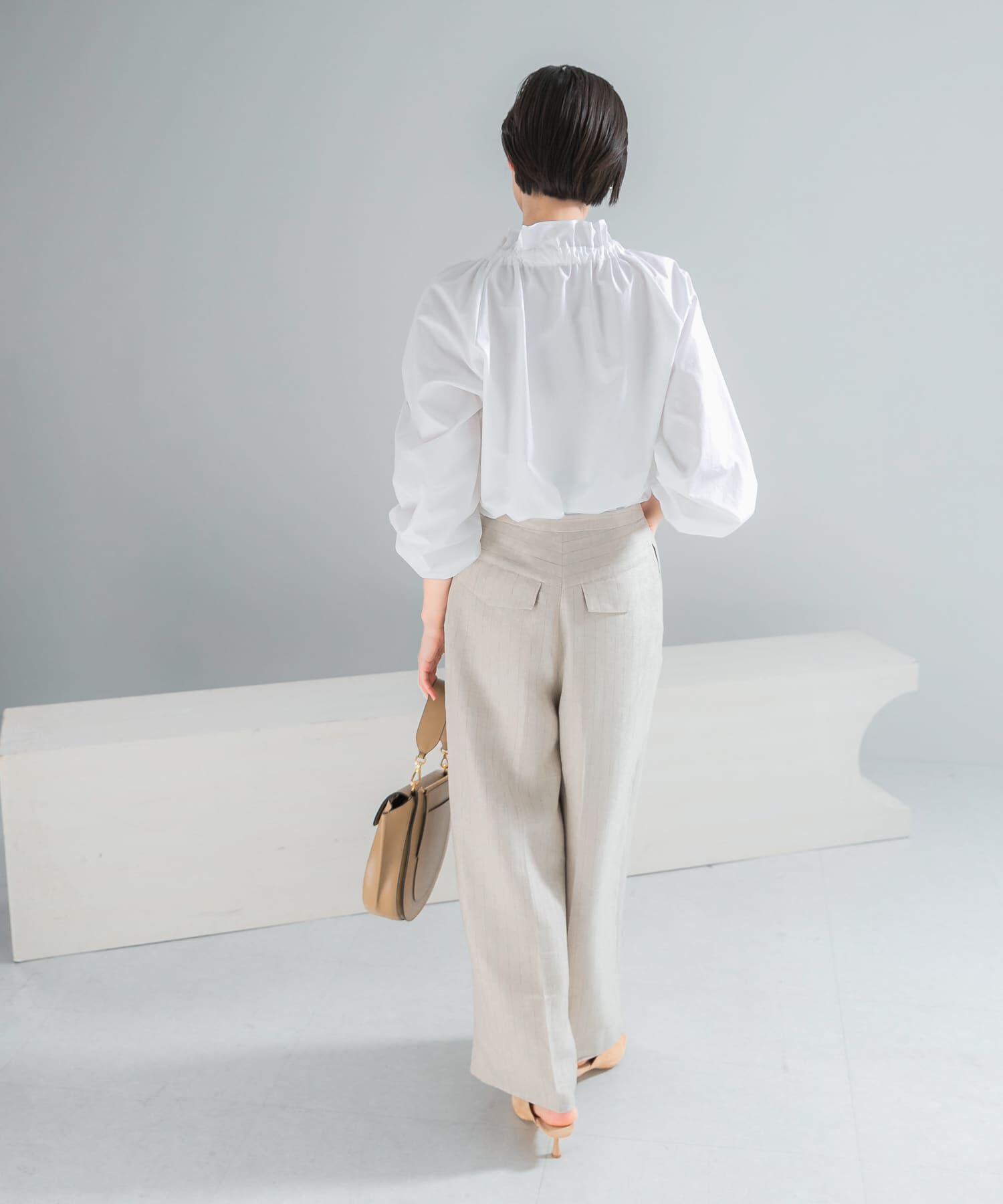 URBAN RESEARCH ROSSO「ラメリネンストライプワイドパンツ」|その他|