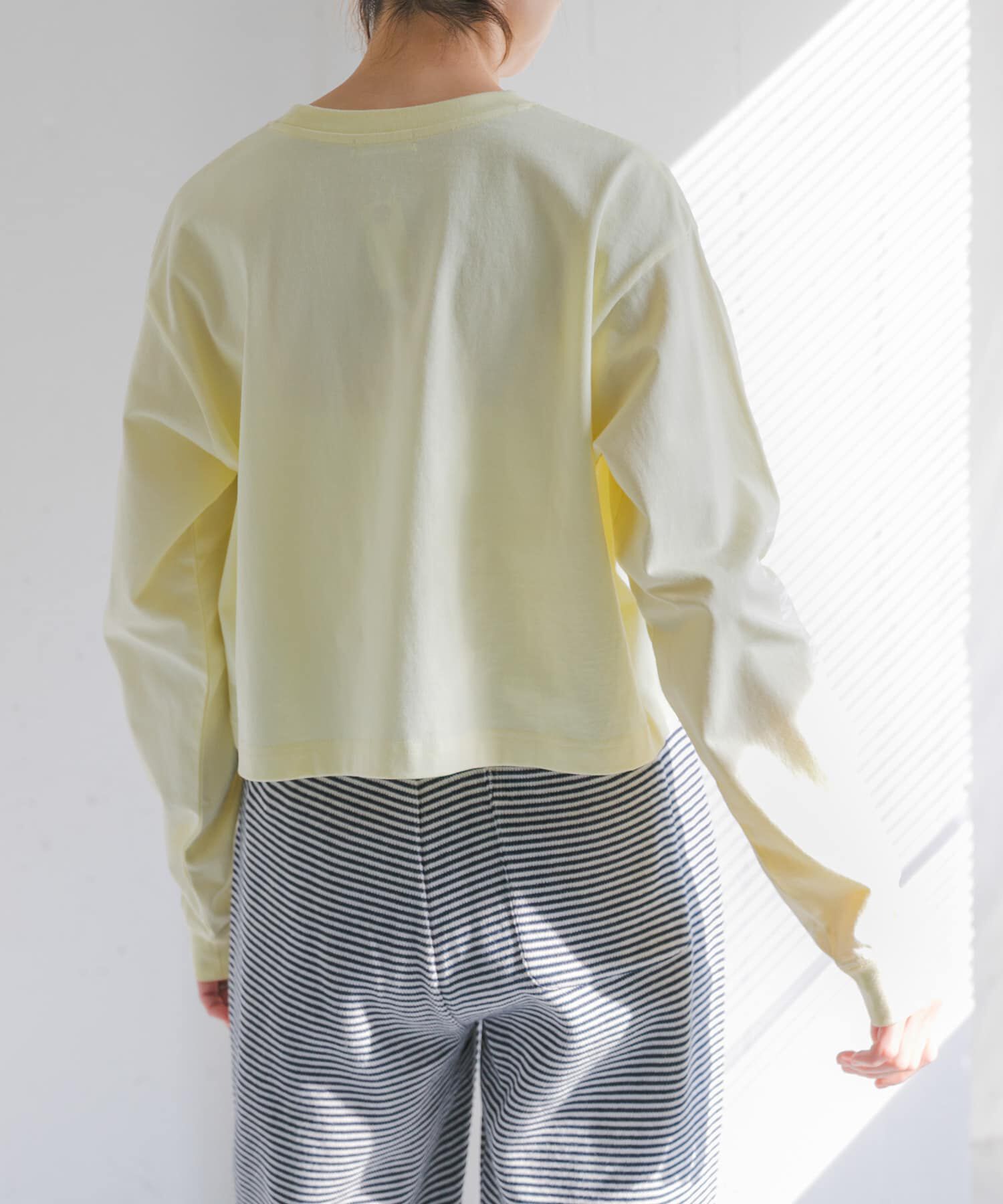 URBAN RESEARCH DOORS「FORK&SPOON　スリーブロゴクロップドTシャツ」|Tシャツ・カットソー|