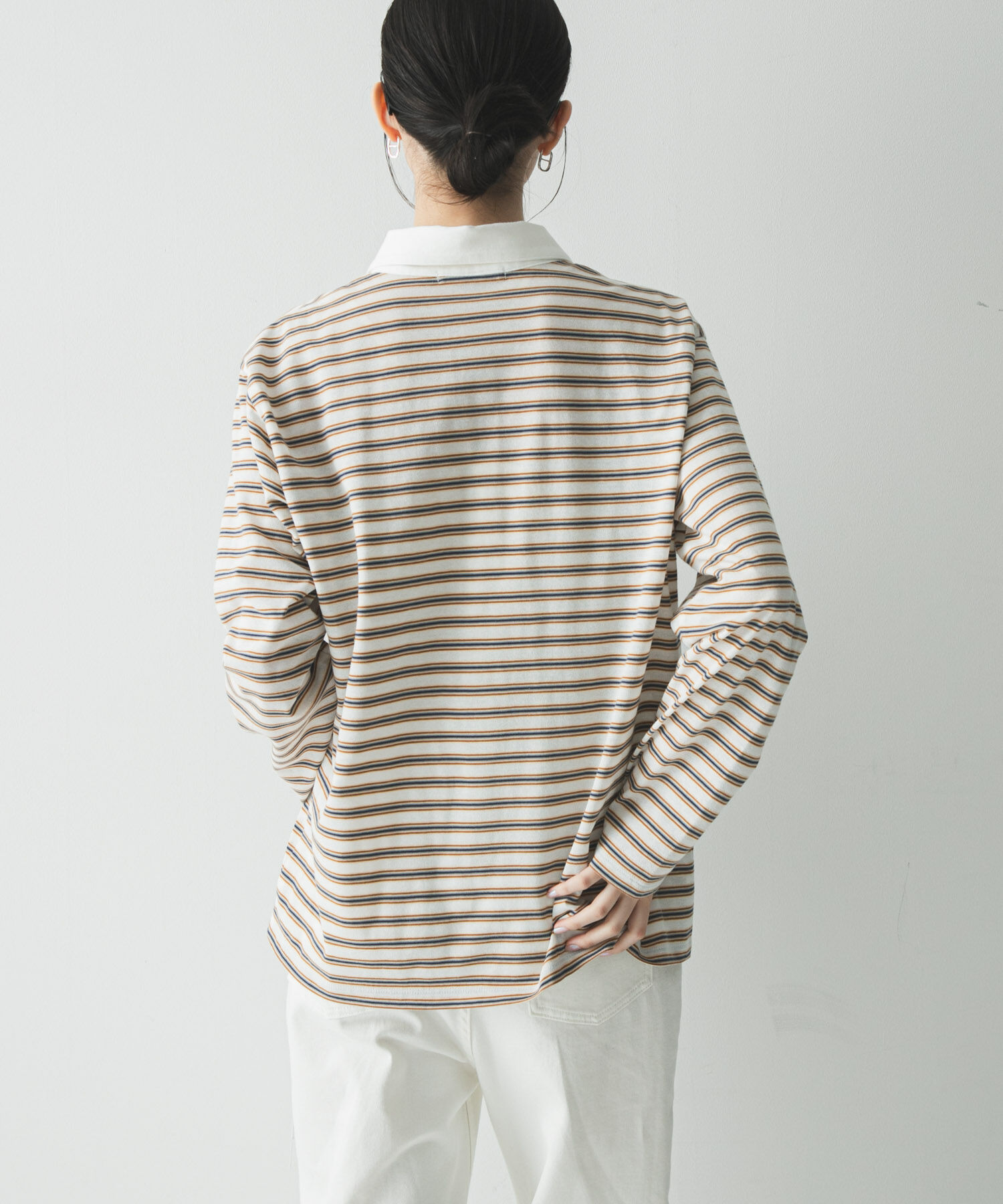 URBAN RESEARCH「シャツカラーマルチボーダーカットソー」|シャツ・ブラウス|