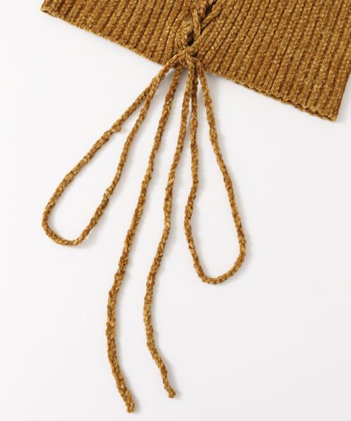  「ベロアモールビスチェ&there4;」|ニット・セーター|