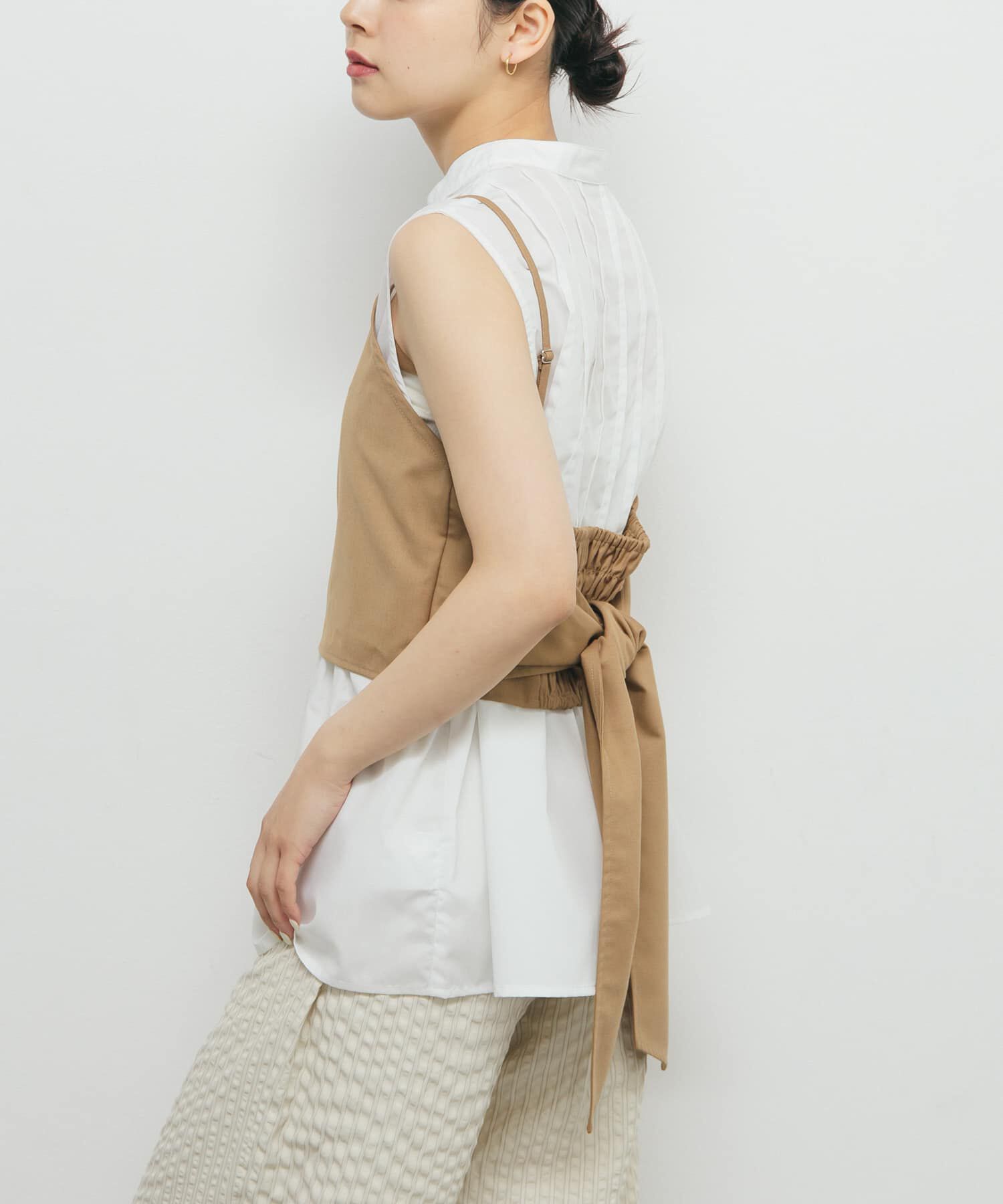  「ビスチェSETピンタックシャツ」|シャツ・ブラウス|