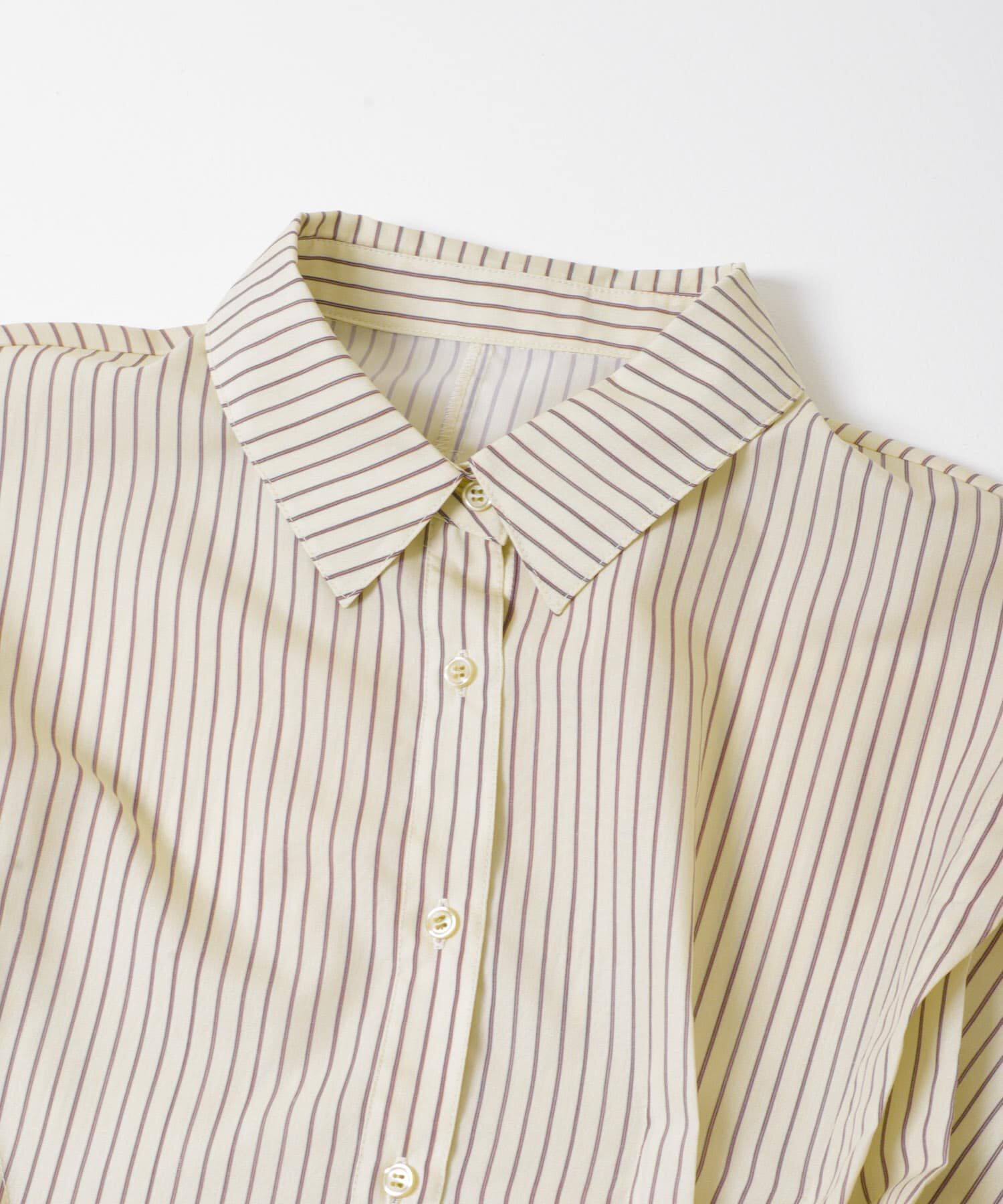  「ランダムタックデザインストライプシャツ」|シャツ・ブラウス|