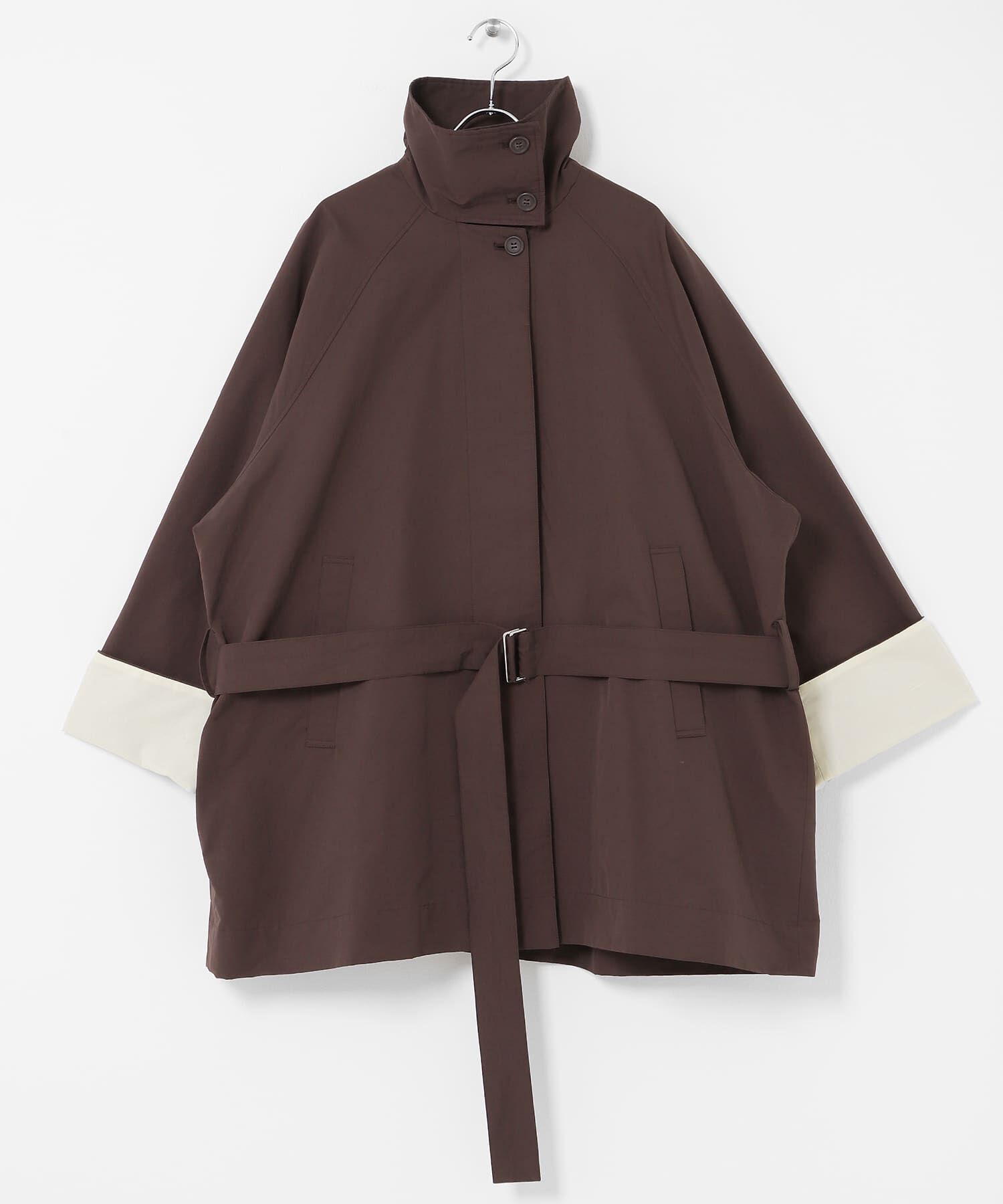  「テントラインBIGミドルコート」|ノーカラーコート|