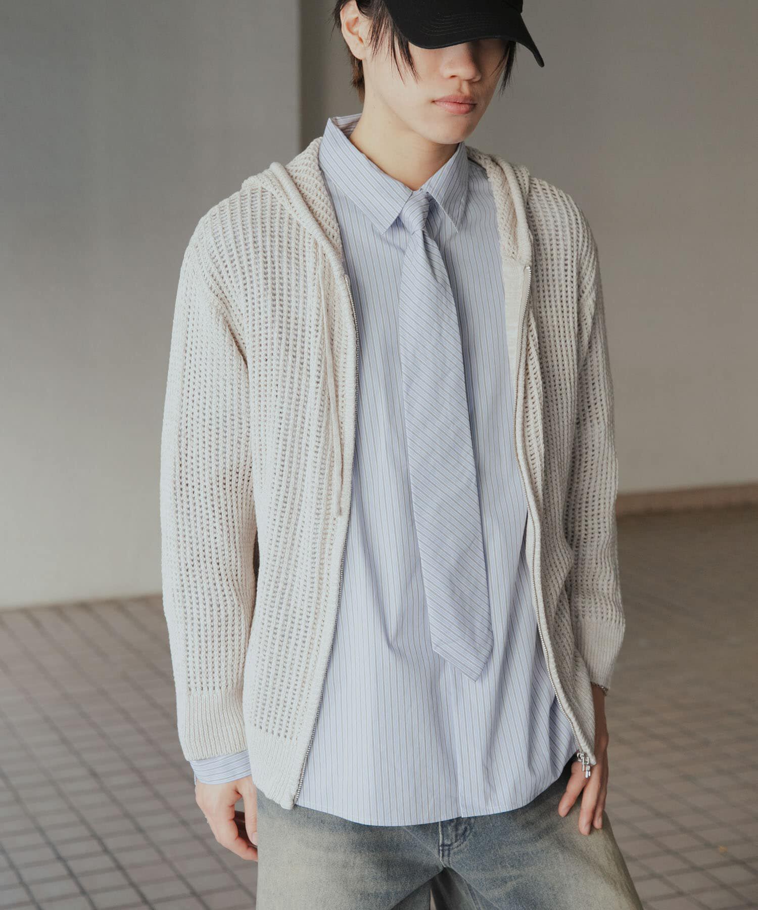 SENSE OF PLACE by URBAN RESEARCH「シアーメッシュフーディージップパーカー」|パーカー|