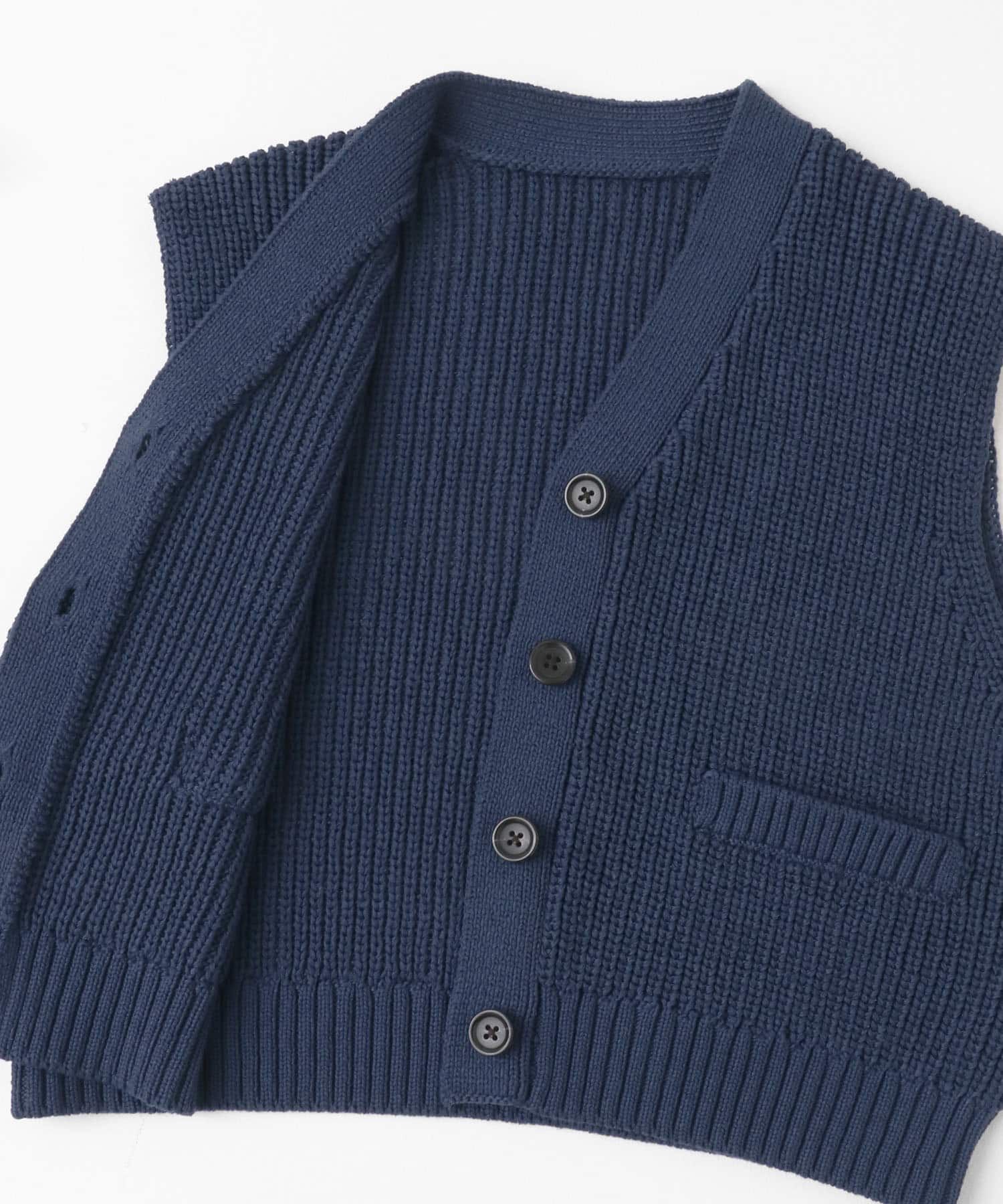 SENSE OF PLACE by URBAN RESEARCH「クロップドニットベスト」|ベスト・ジレ|