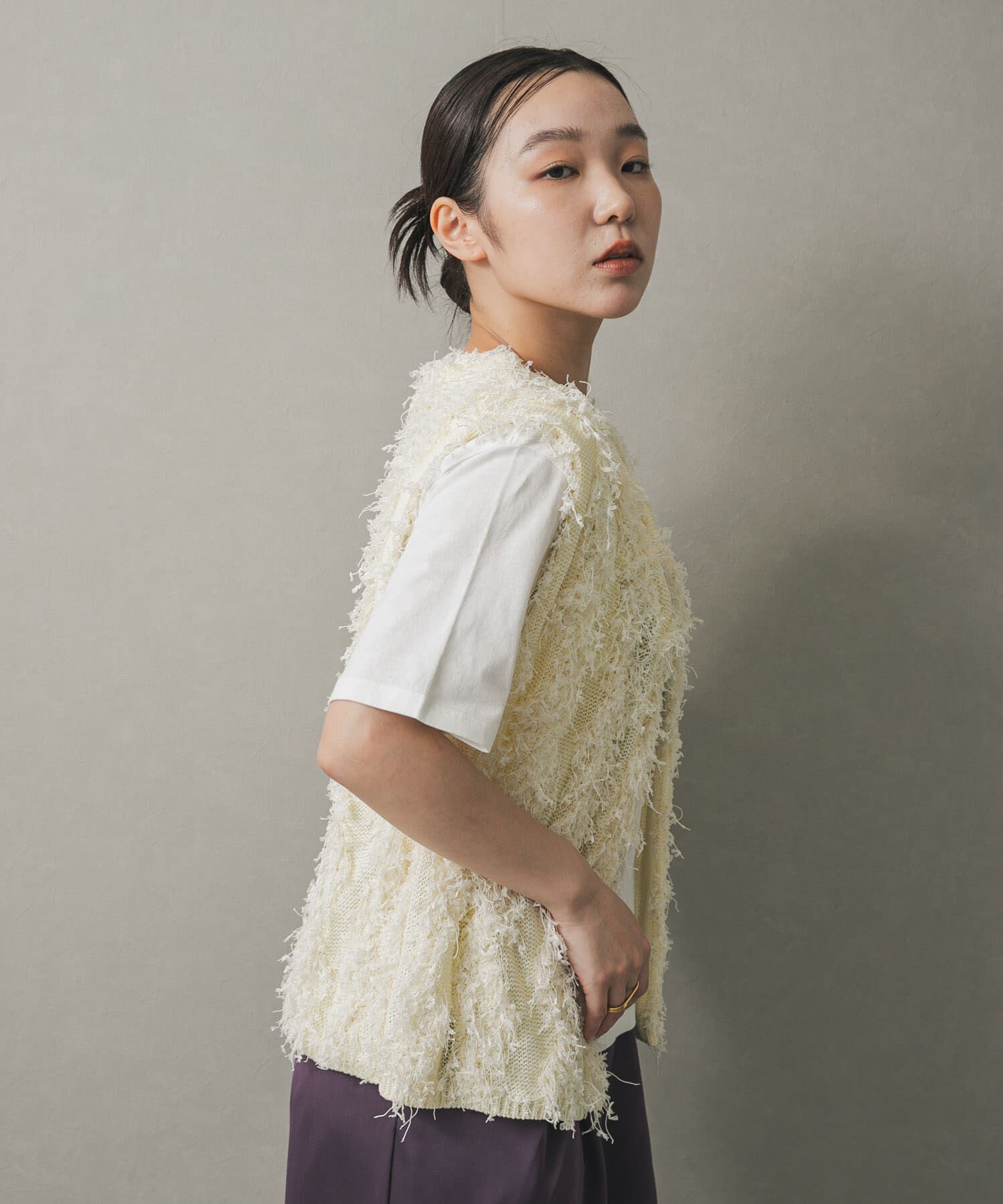 SENSE OF PLACE by URBAN RESEARCH「コードチュールフリンジベスト」|ベスト・ジレ|