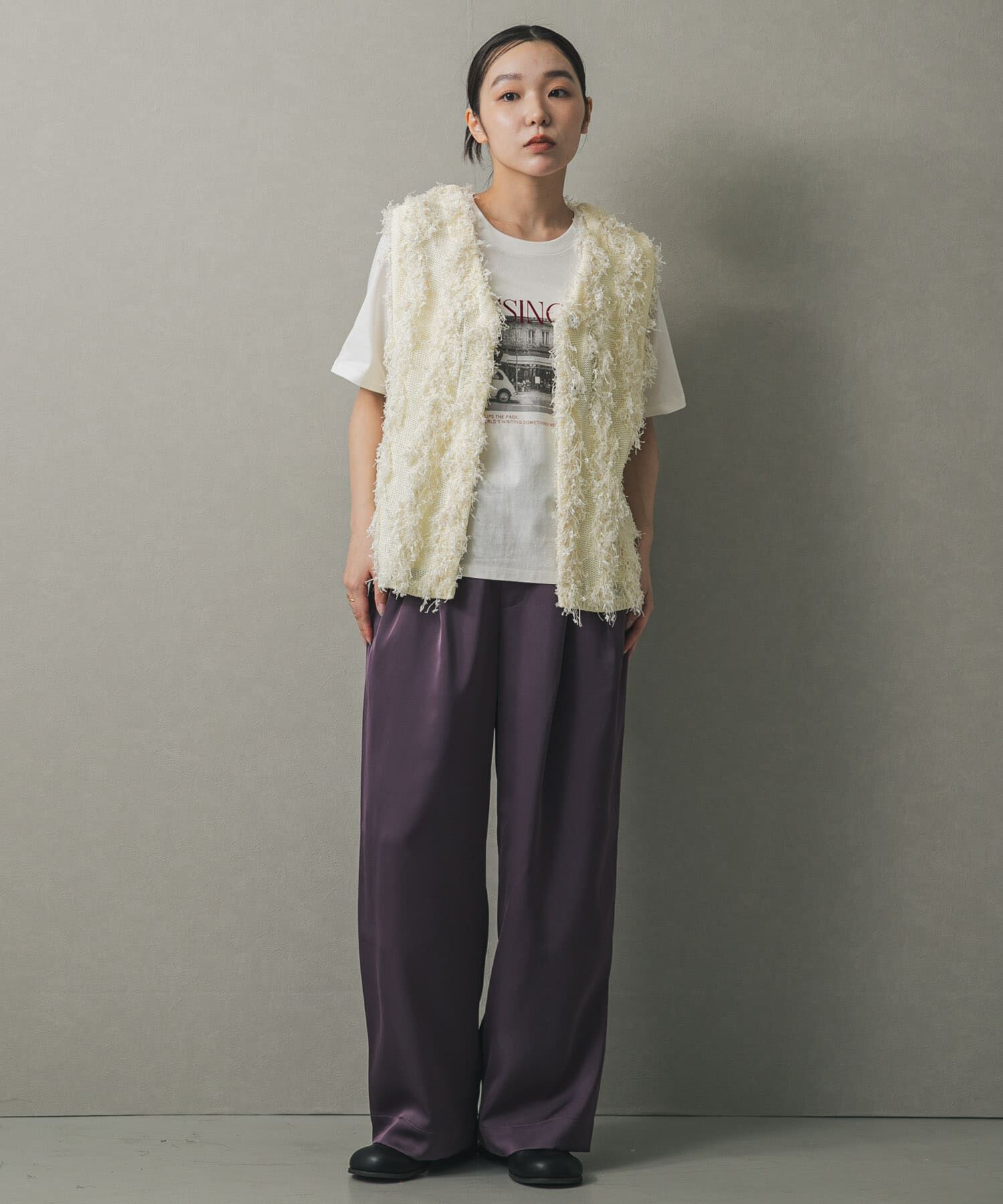 SENSE OF PLACE by URBAN RESEARCH「コードチュールフリンジベスト」|ベスト・ジレ|