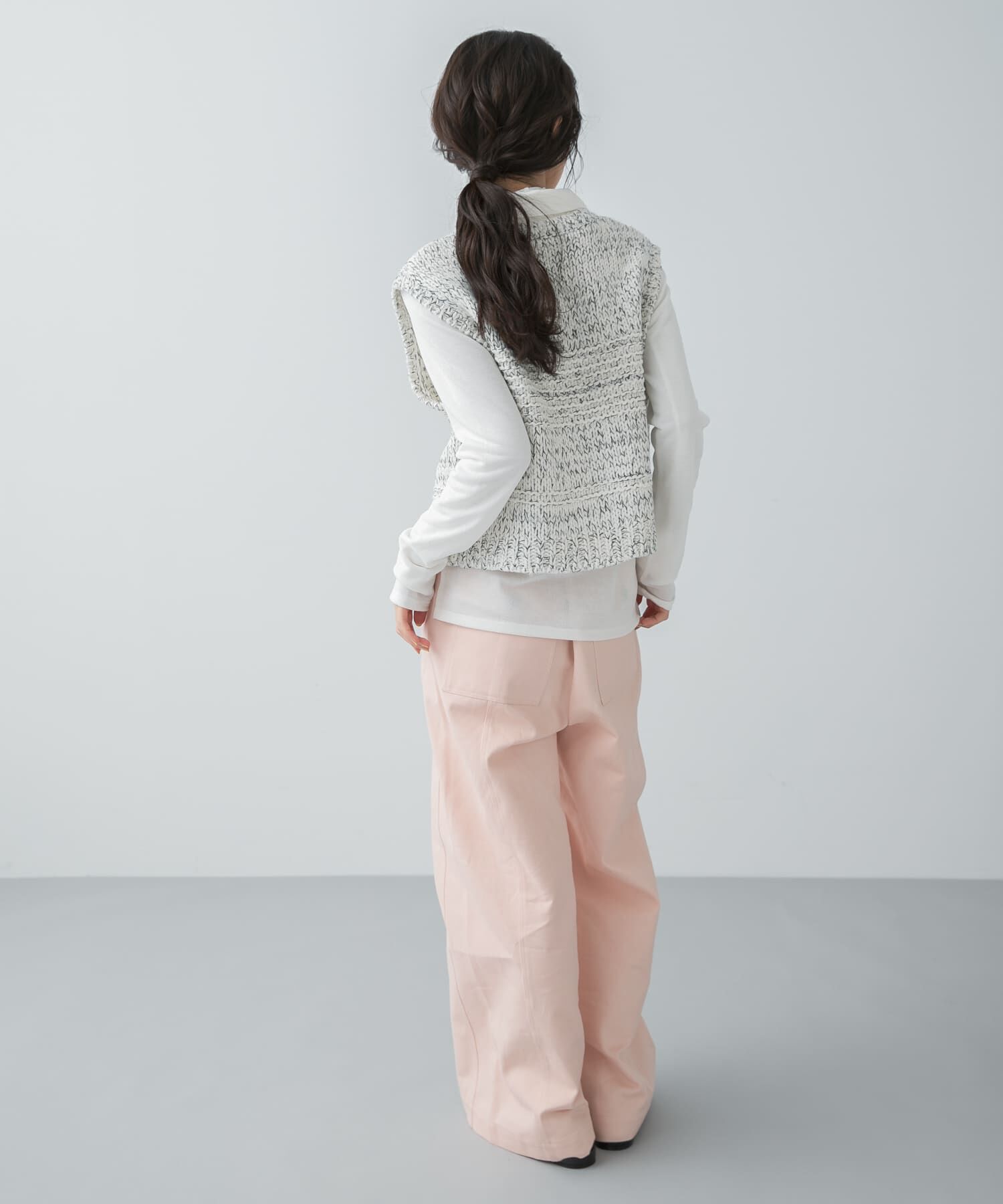 SENSE OF PLACE by URBAN RESEARCH「『洗濯可』ミックスカラーローゲージベスト」|ベスト・ジレ|