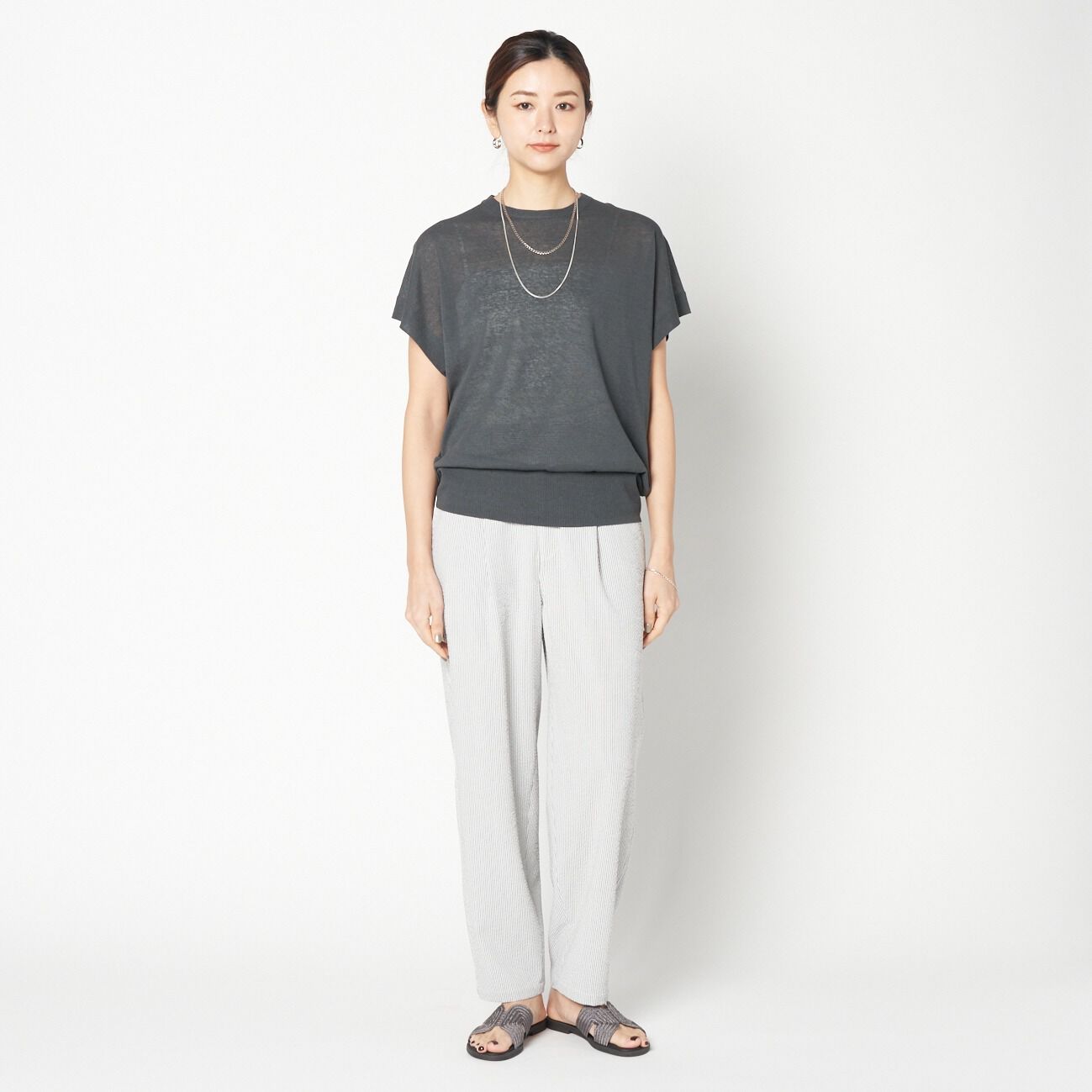 HELIOPOLE「HELIOPOLE SHEER KNIT BIG TEE」|Tシャツ・カットソー|
