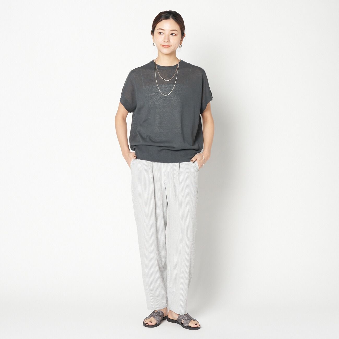 HELIOPOLE「HELIOPOLE SHEER KNIT BIG TEE」|Tシャツ・カットソー|