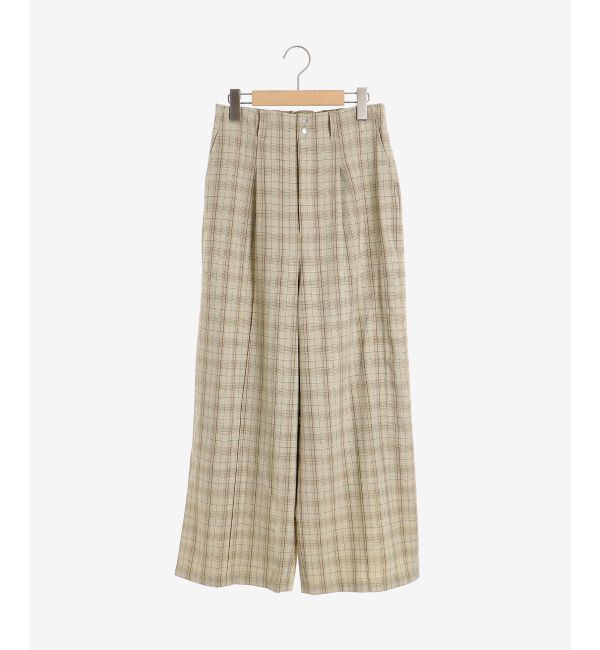 le.coeur blanc「チェックセンタープレスパンツ」|その他|