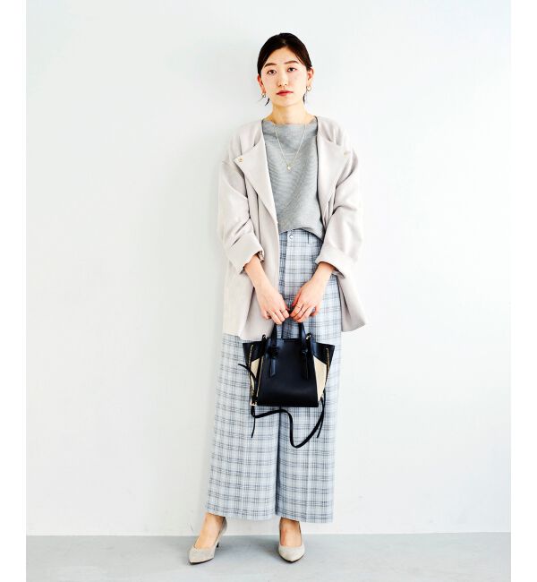 le.coeur blanc「チェックセンタープレスパンツ」|その他|