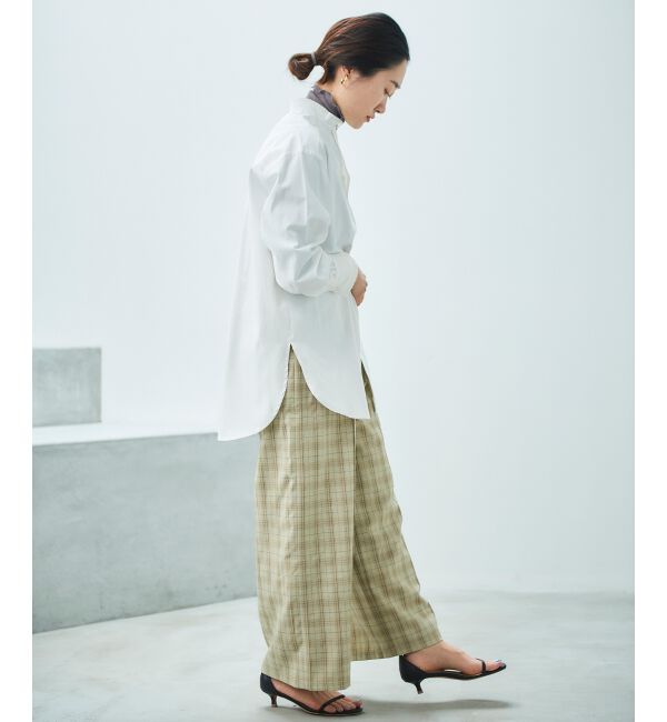 le.coeur blanc「チェックセンタープレスパンツ」|その他|