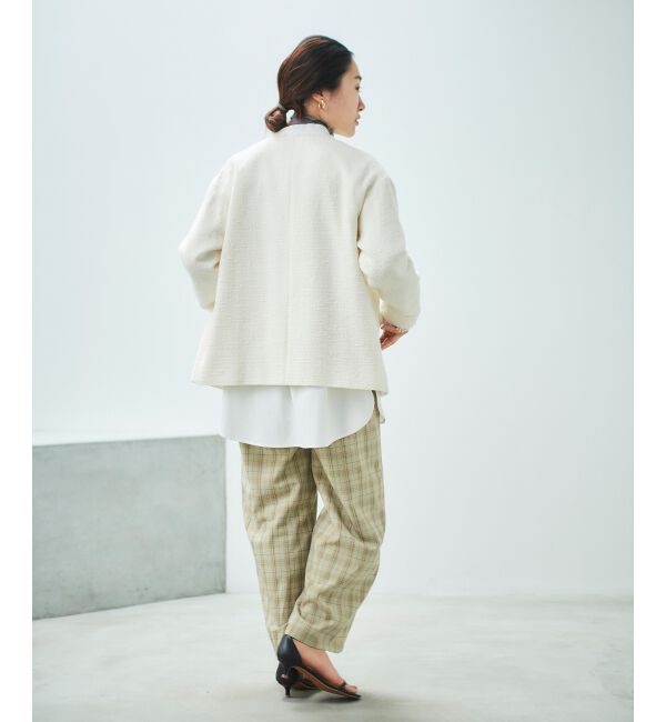 le.coeur blanc「チェックセンタープレスパンツ」|その他|