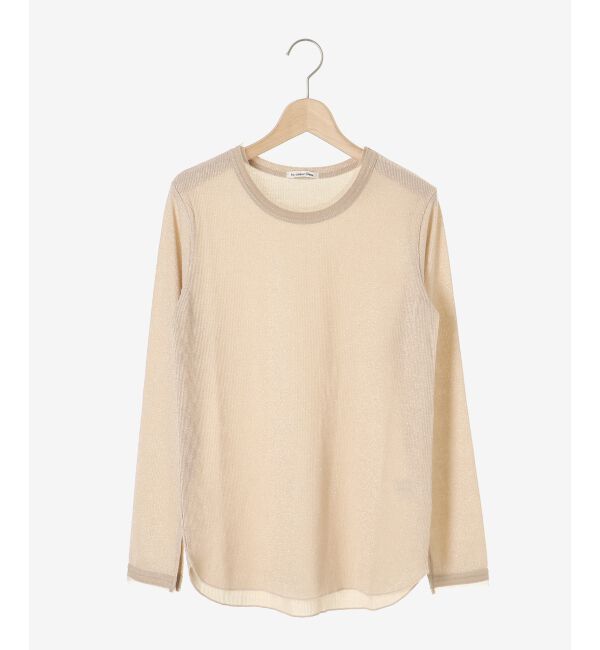 le.coeur blanc「ラメリブカットソー」|Tシャツ・カットソー|