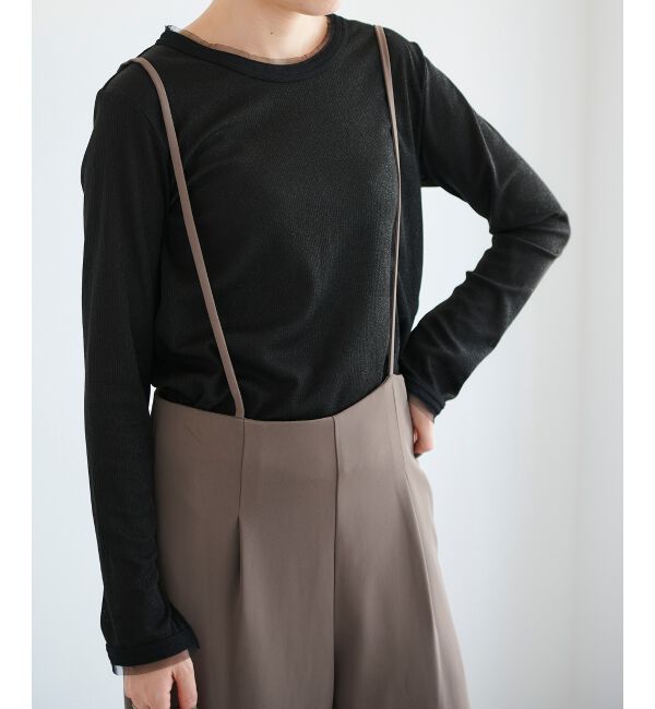 le.coeur blanc「ラメリブカットソー」|Tシャツ・カットソー|