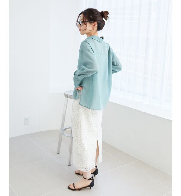 le.coeur blanc「《手洗い可能》ダブルポケットシアーシャツ」|シャツ・ブラウス|