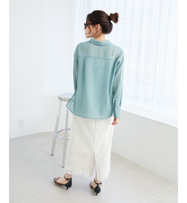 le.coeur blanc「《手洗い可能》ダブルポケットシアーシャツ」|シャツ・ブラウス|