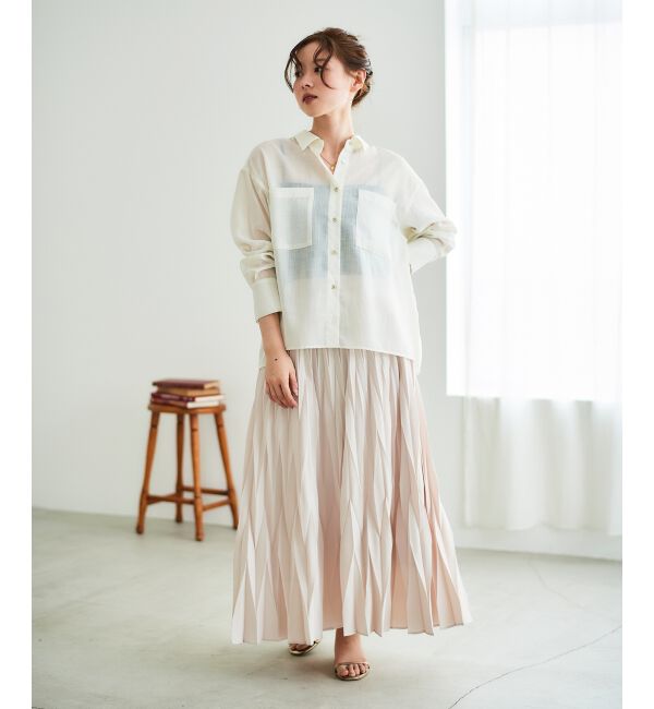 le.coeur blanc「《手洗い可能》ダブルポケットシアーシャツ」|シャツ・ブラウス|