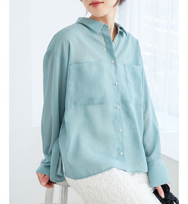 le.coeur blanc「《手洗い可能》ダブルポケットシアーシャツ」|シャツ・ブラウス|