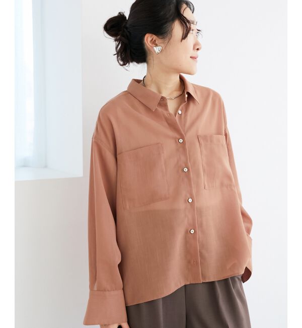 le.coeur blanc「《手洗い可能》ダブルポケットシアーシャツ」|シャツ・ブラウス|