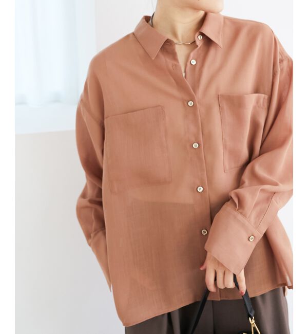 le.coeur blanc「《手洗い可能》ダブルポケットシアーシャツ」|シャツ・ブラウス|