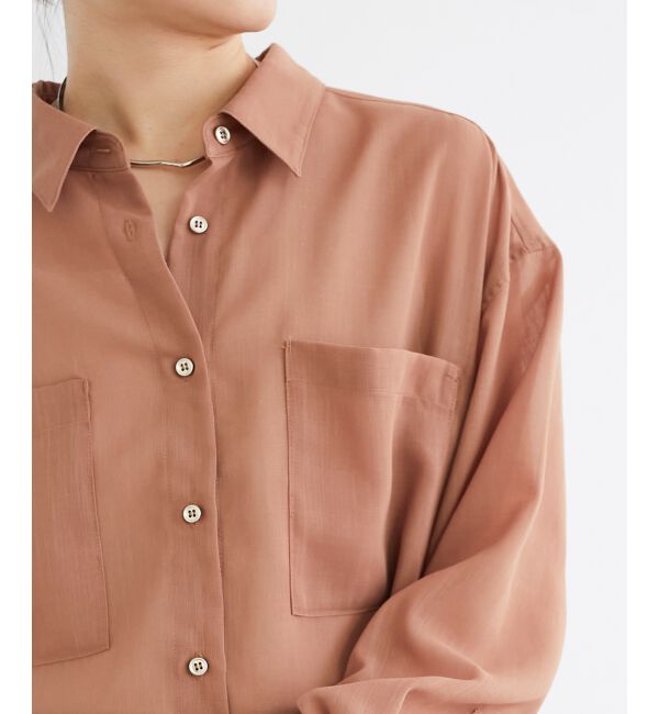 le.coeur blanc「《手洗い可能》ダブルポケットシアーシャツ」|シャツ・ブラウス|