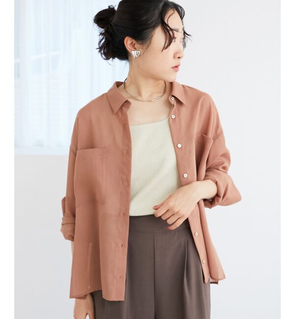 le.coeur blanc「《手洗い可能》ダブルポケットシアーシャツ」|シャツ・ブラウス|