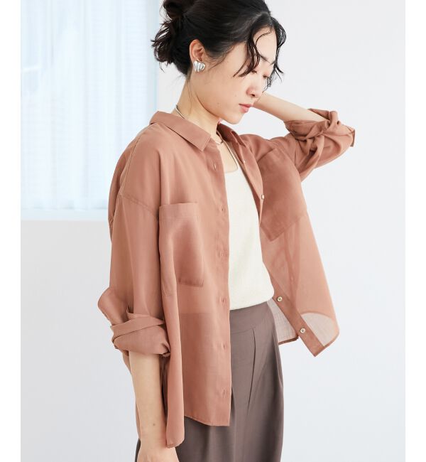 le.coeur blanc「《手洗い可能》ダブルポケットシアーシャツ」|シャツ・ブラウス|