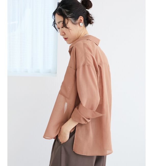 le.coeur blanc「《手洗い可能》ダブルポケットシアーシャツ」|シャツ・ブラウス|