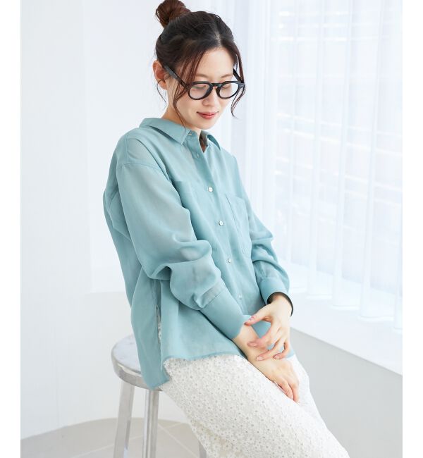 le.coeur blanc「《手洗い可能》ダブルポケットシアーシャツ」|シャツ・ブラウス|