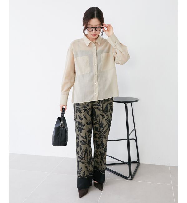 le.coeur blanc「《手洗い可能》ダブルポケットシアーシャツ」|シャツ・ブラウス|