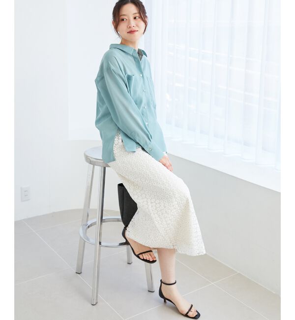 le.coeur blanc「《手洗い可能》ダブルポケットシアーシャツ」|シャツ・ブラウス|