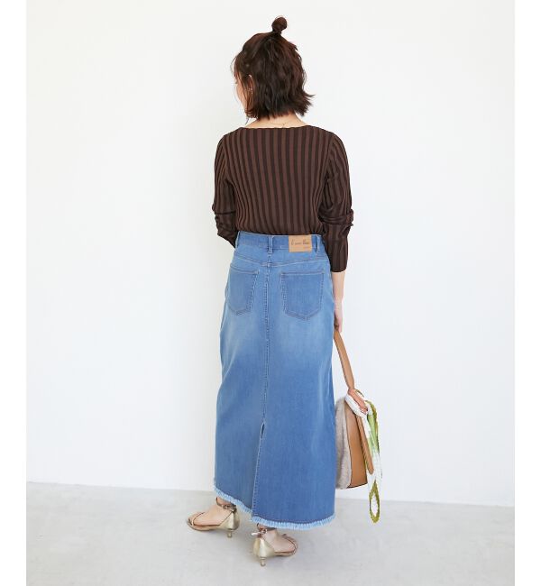  「《手洗い可能》ボートネックリブニット」|ニット・セーター|