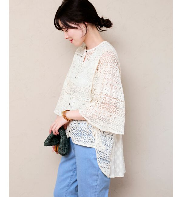  「Fanakaレースキリカエブラウス」|シャツ・ブラウス|