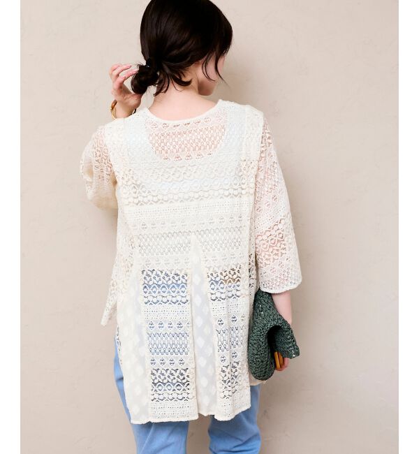  「Fanakaレースキリカエブラウス」|シャツ・ブラウス|