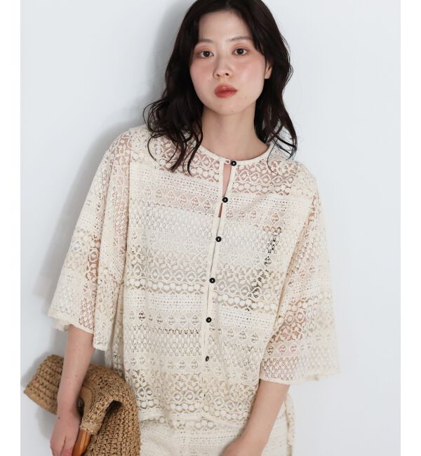  「Fanakaレースキリカエブラウス」|シャツ・ブラウス|