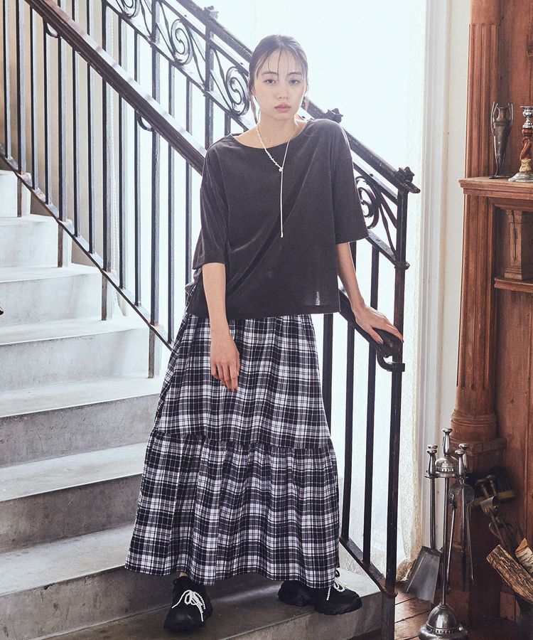 earth music&ecology「シアーベロアTee」|Tシャツ・カットソー|