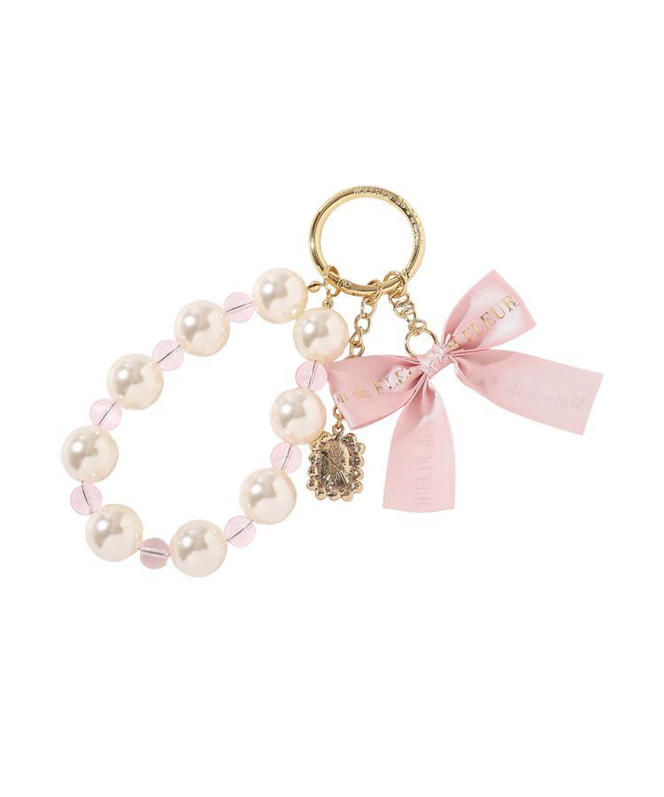 Maison de FLEUR「ロゴリボンビッグパールビジューチャーム」|その他|