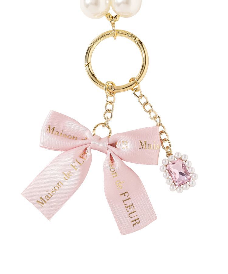 Maison de FLEUR「ロゴリボンビッグパールビジューチャーム」|その他|