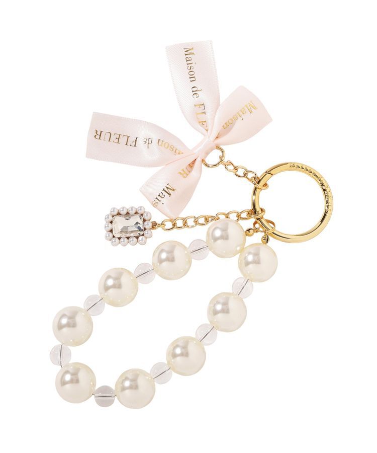 Maison de FLEUR「ロゴリボンビッグパールビジューチャーム」|その他|