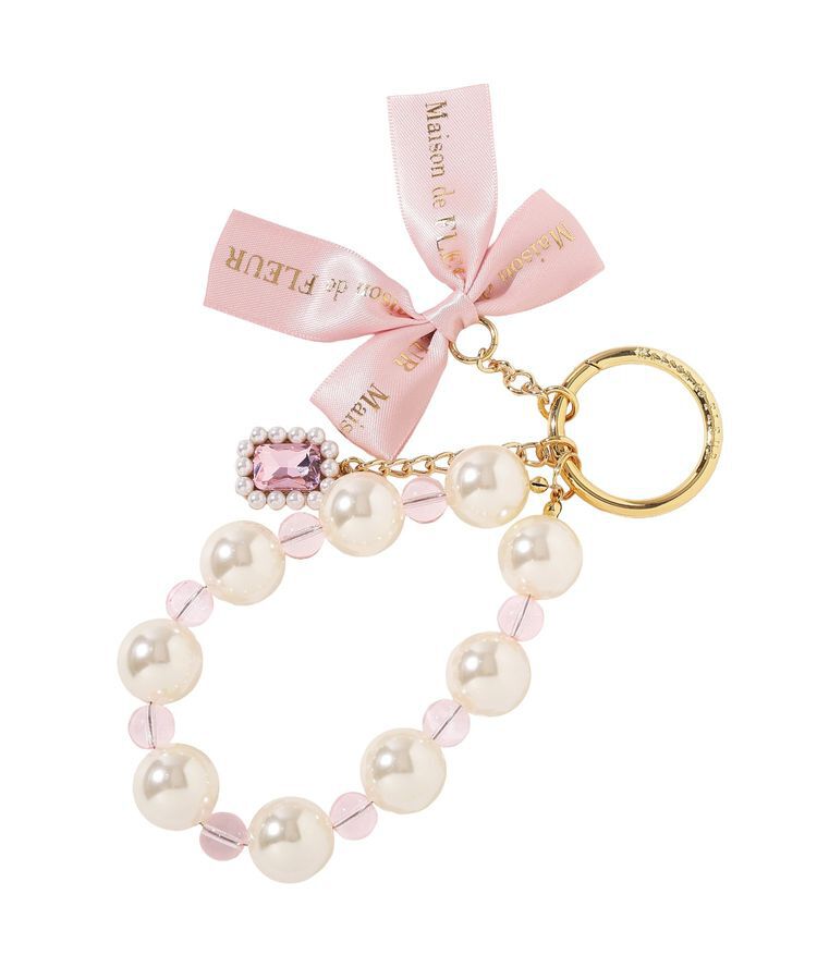 Maison de FLEUR「ロゴリボンビッグパールビジューチャーム」|その他|