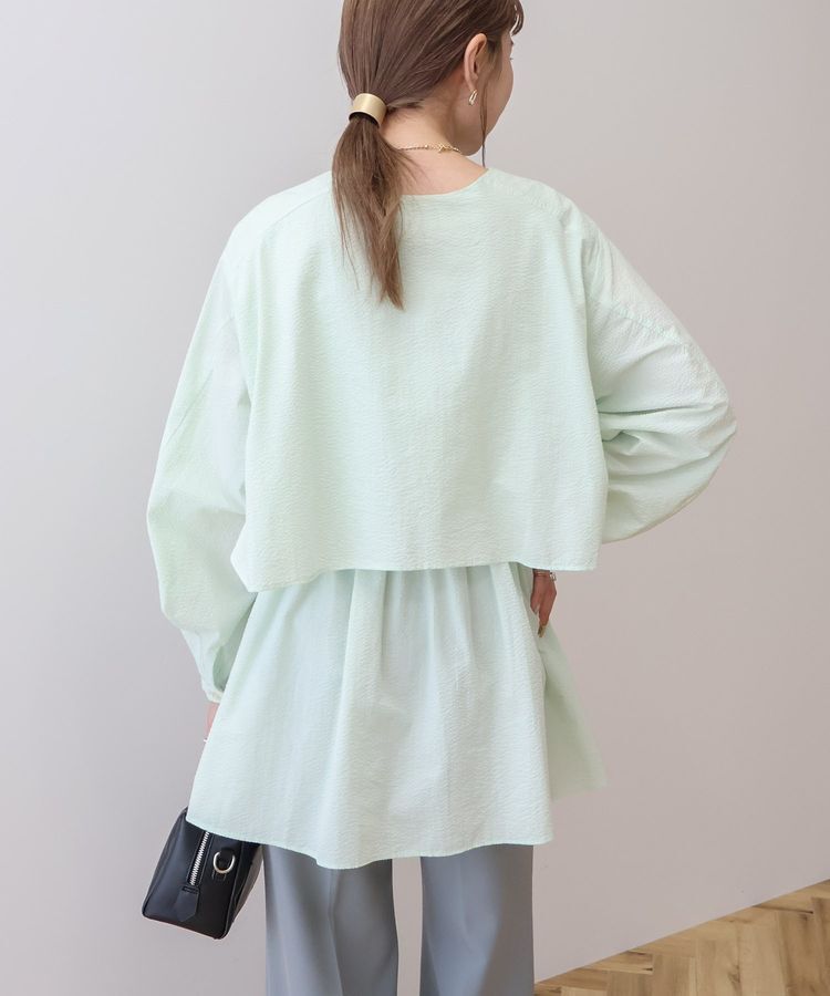 AMERICAN HOLIC「サッカーティアードロングブラウス/チュニック」|シャツ・ブラウス|