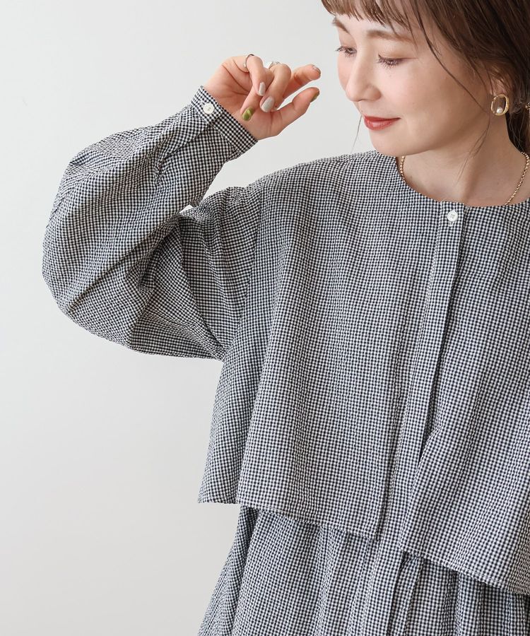 AMERICAN HOLIC「サッカーティアードロングブラウス/チュニック」|シャツ・ブラウス|