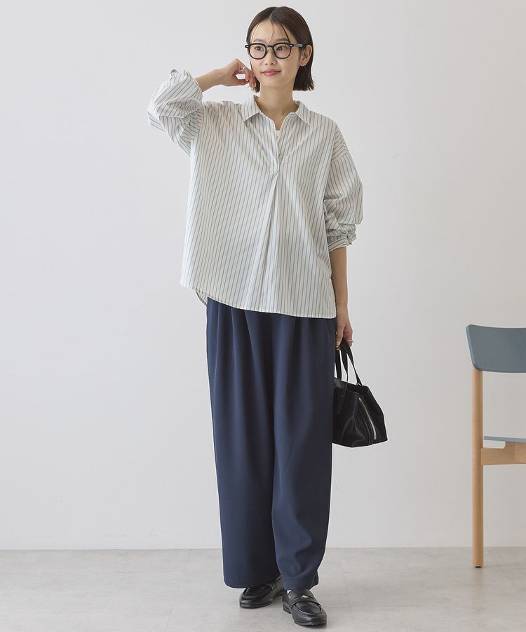 AMERICAN HOLIC「【イージーケア】バックギャザースキッパーシャツ」|シャツ・ブラウス|