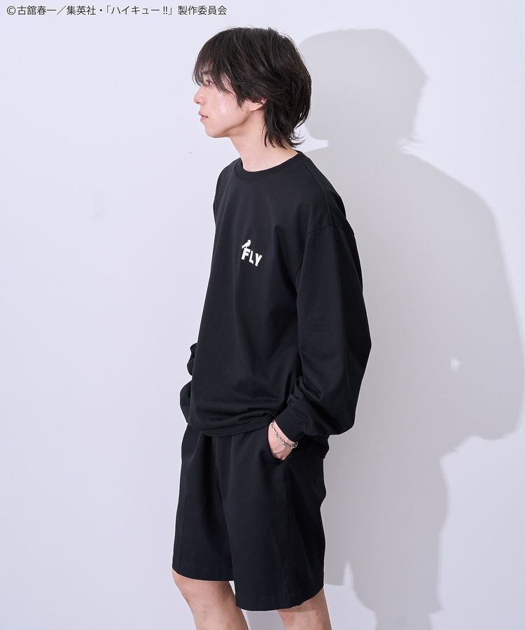 Green Parks「ハイキュー!! モノクロプリント烏野長袖Tシャツ」|Tシャツ・カットソー|